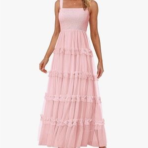 Women’s Pink Tiered Dress